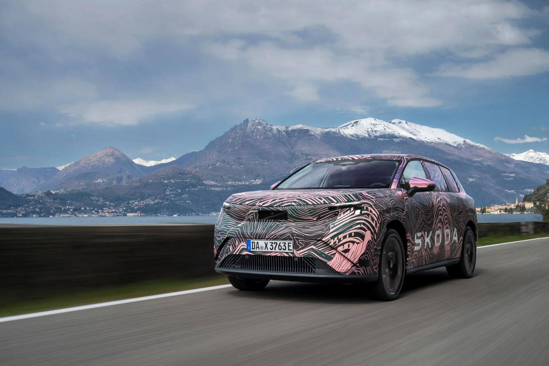 Skoda peaq electric suv flagship space range