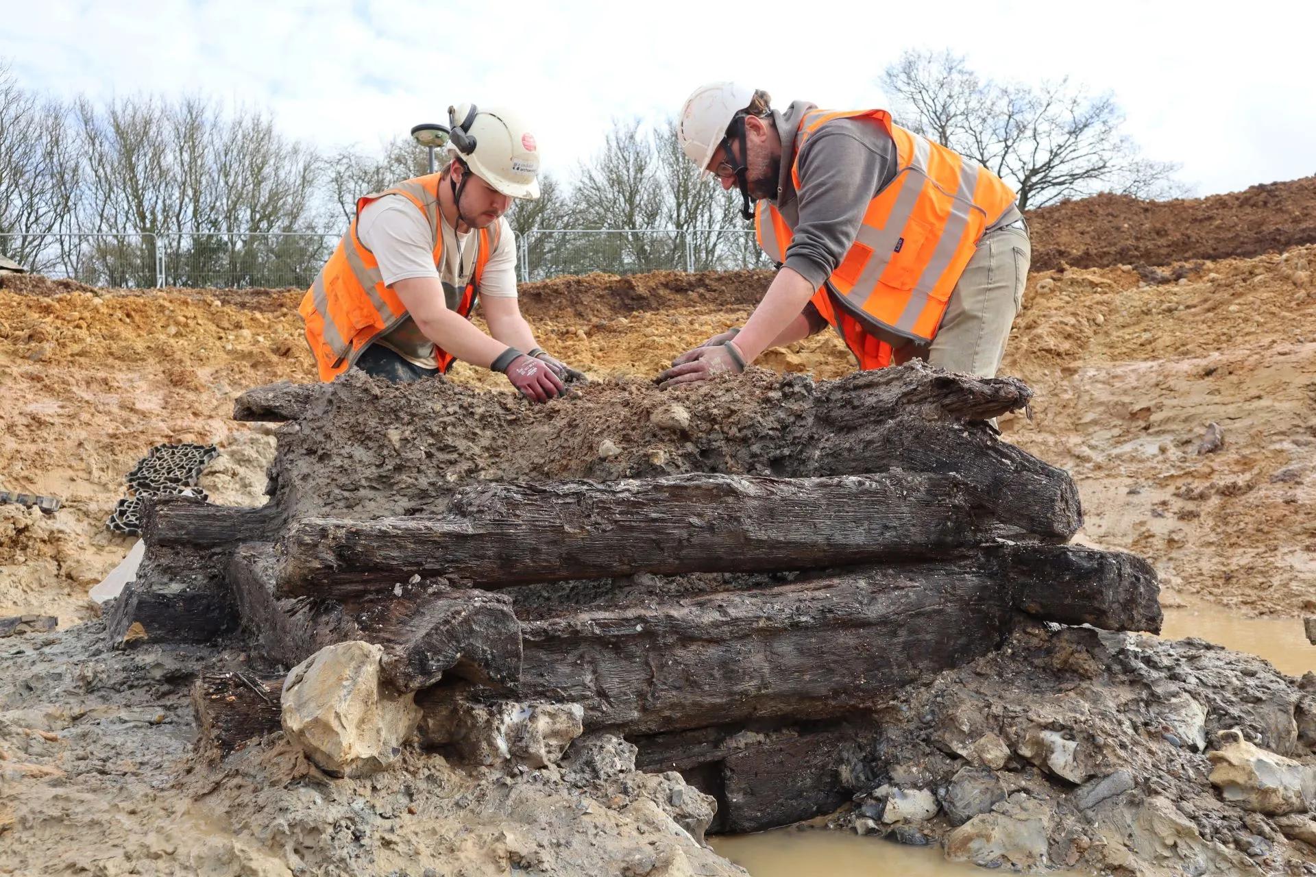 Roman era recycled timber rolls royce goodwood