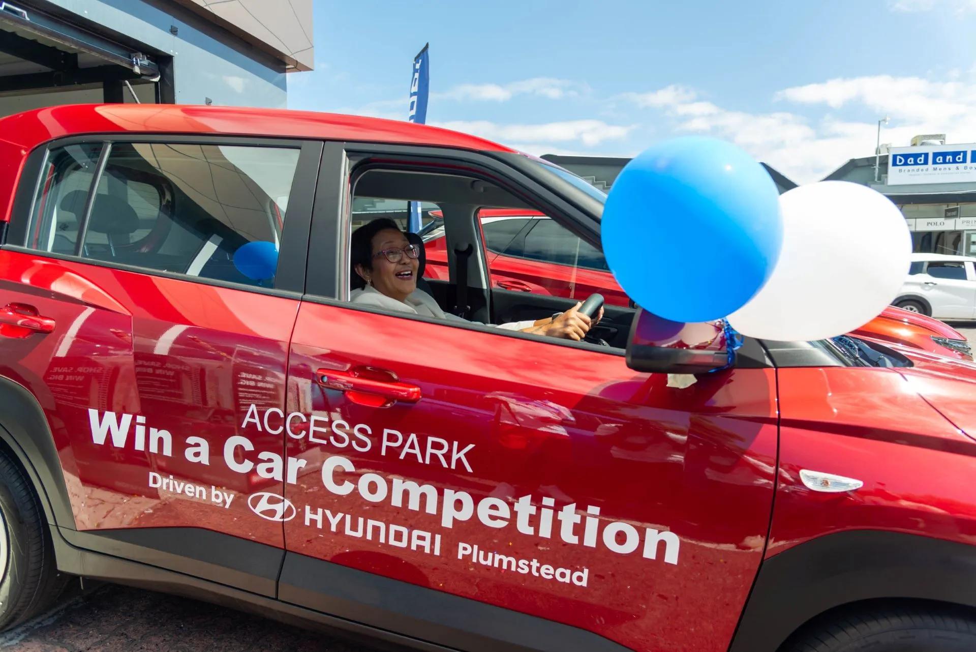 Shopper wins brand new hyundai exter access park