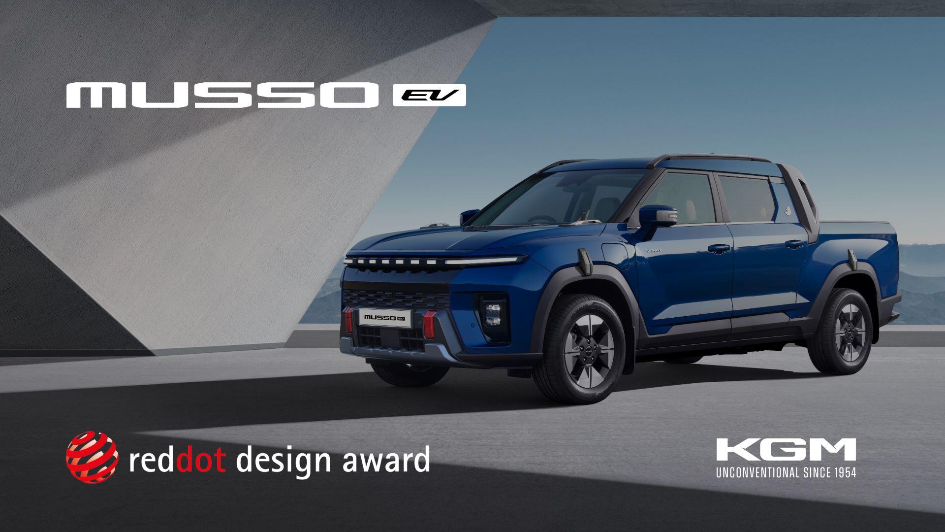 Kgmmussoevwinsglobalreddotdesignaward2026