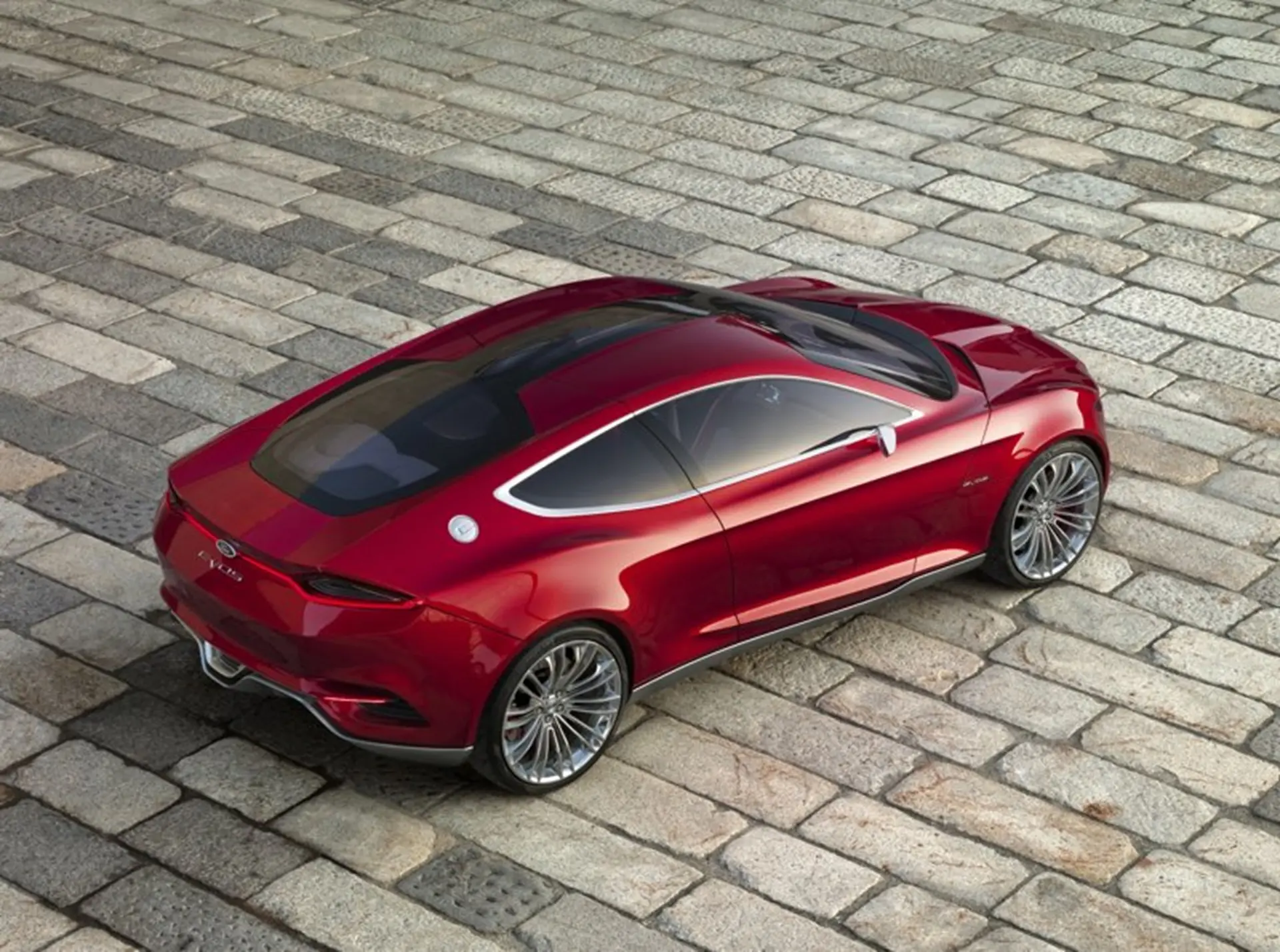 Ford Concept Car 2011 Top View Rear