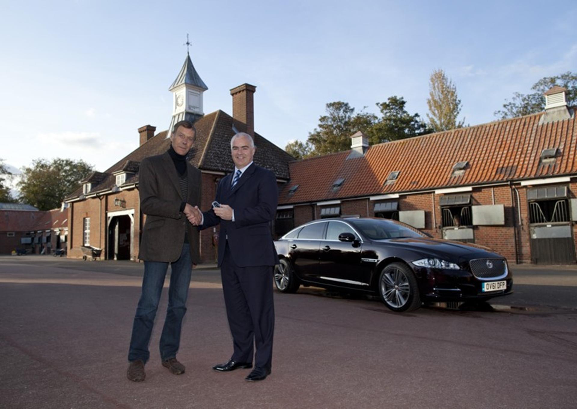SIR HENRY CECIL COLLECTS HIS JAGUAR XJ SUPERSPORT AS A MEMBER OF THE JAGUAR ACADEMY OF SPORT