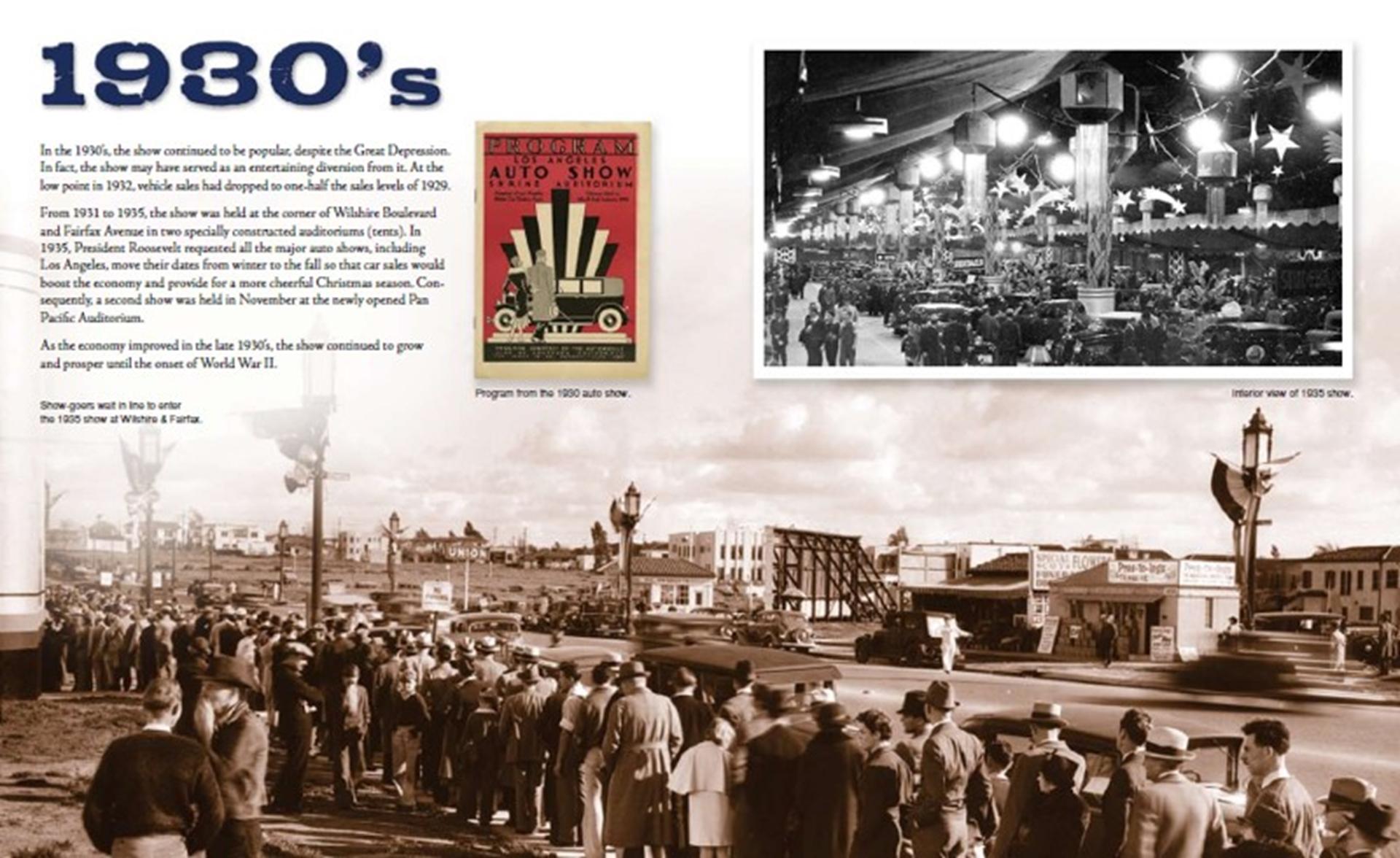 History of the LA Auto Show the 1930-1940