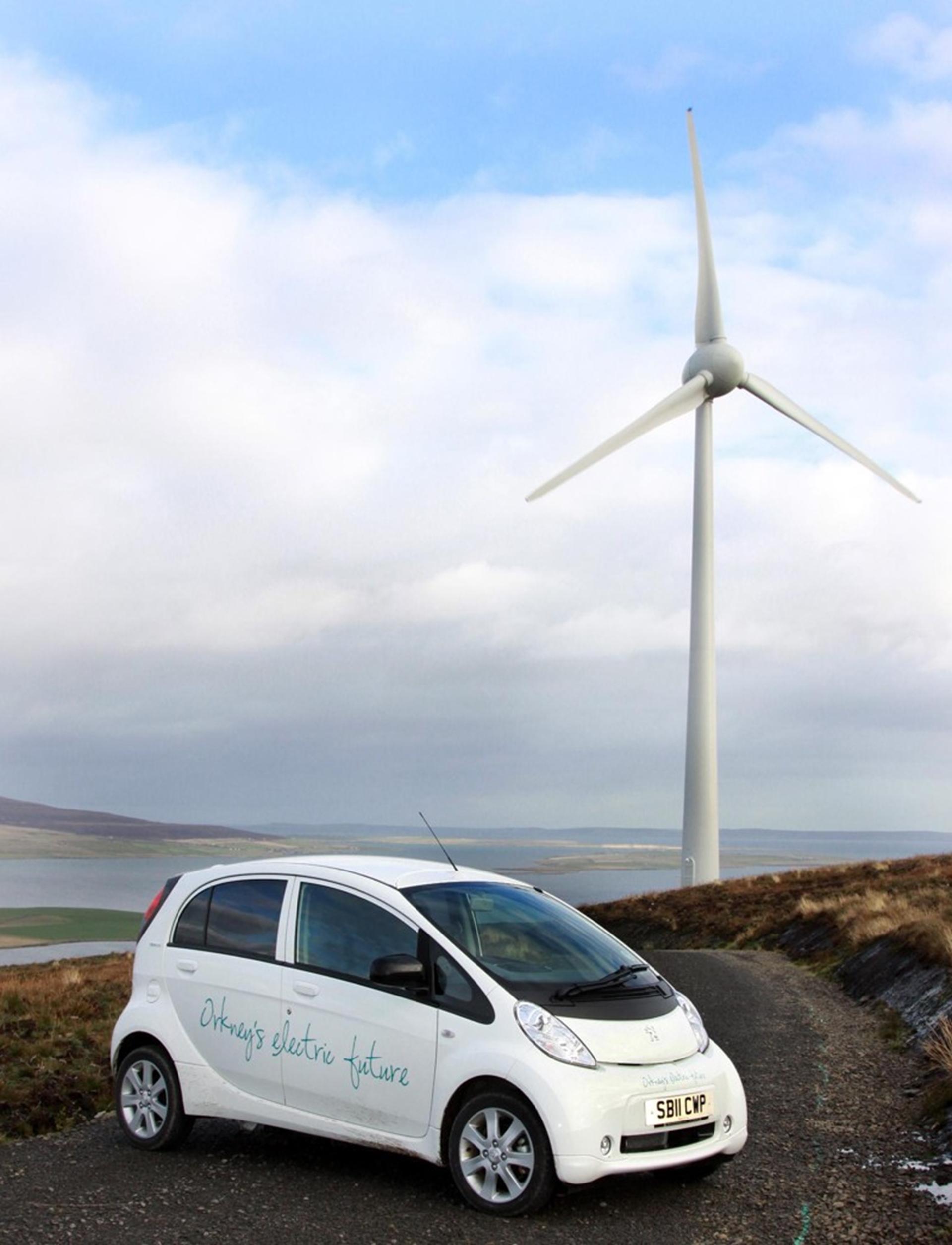 ELECTRIC PEUGEOT iOn LIGHTS UP ORKNEY