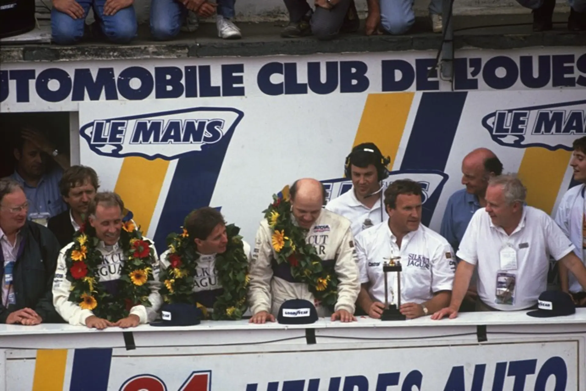 Martin Brundle winning at Le Mans in 1990
