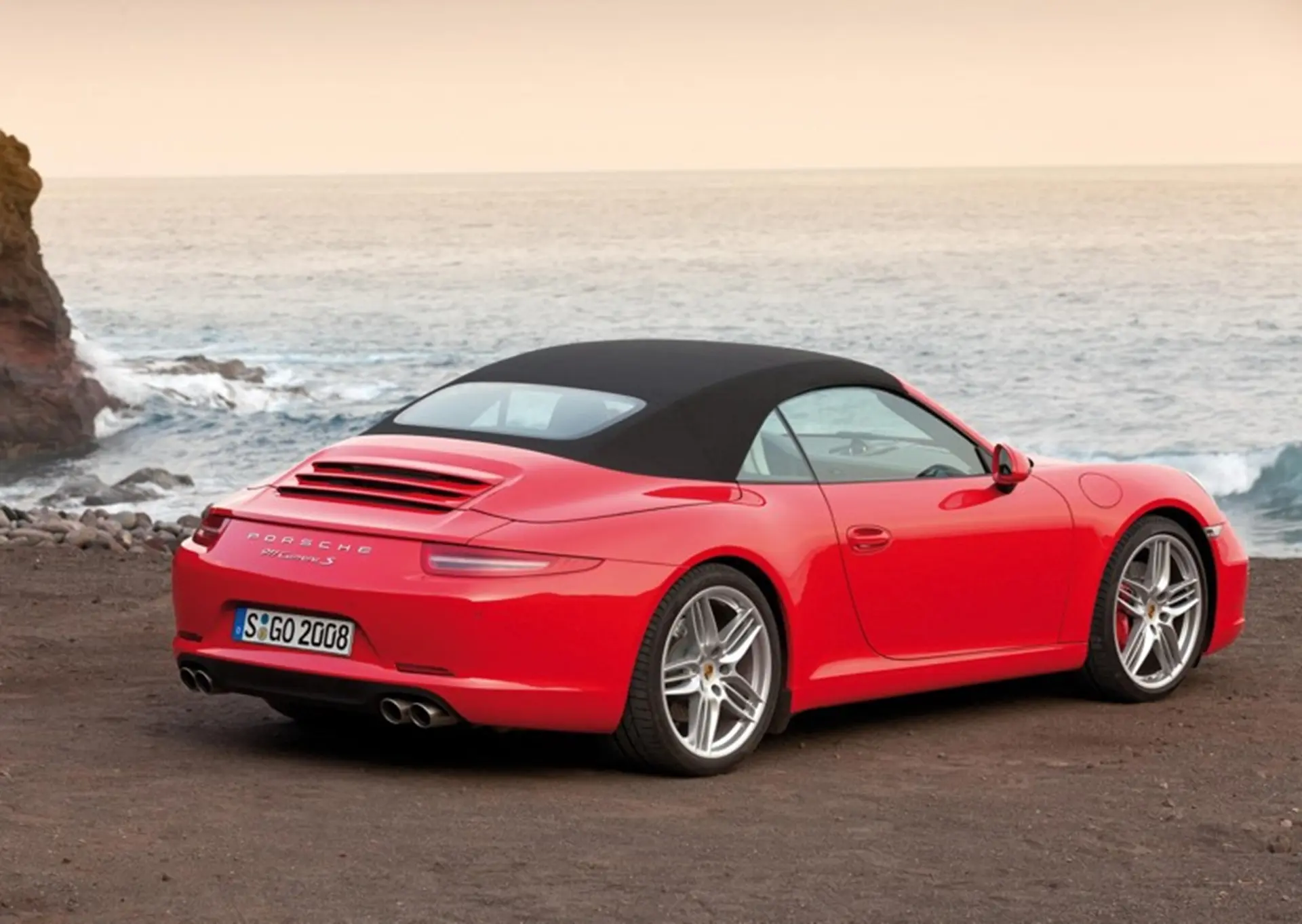 New Porsche Red Soft Top