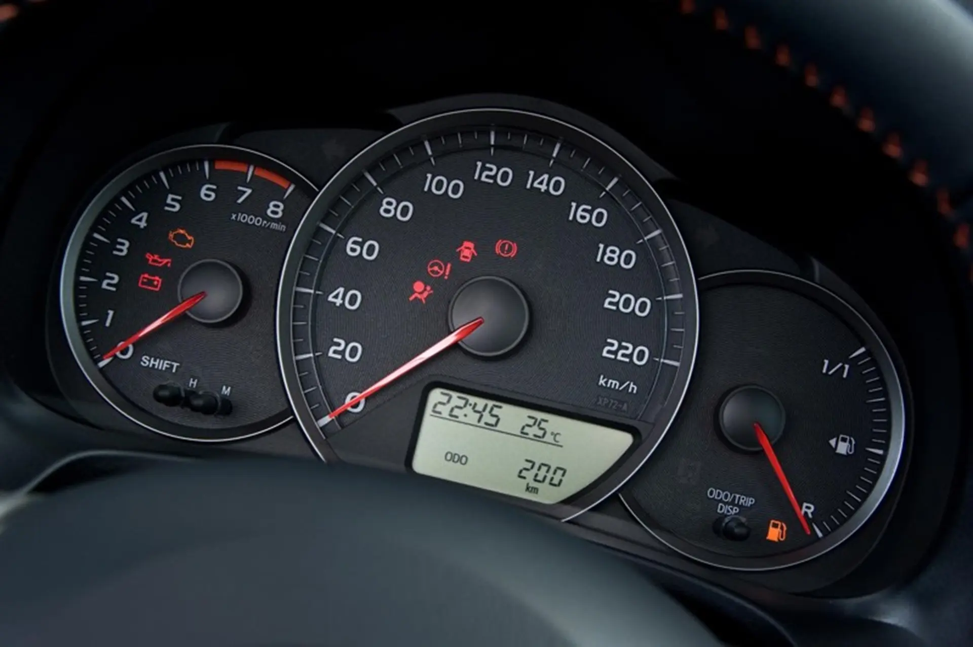 Toyota Yaris Instruments