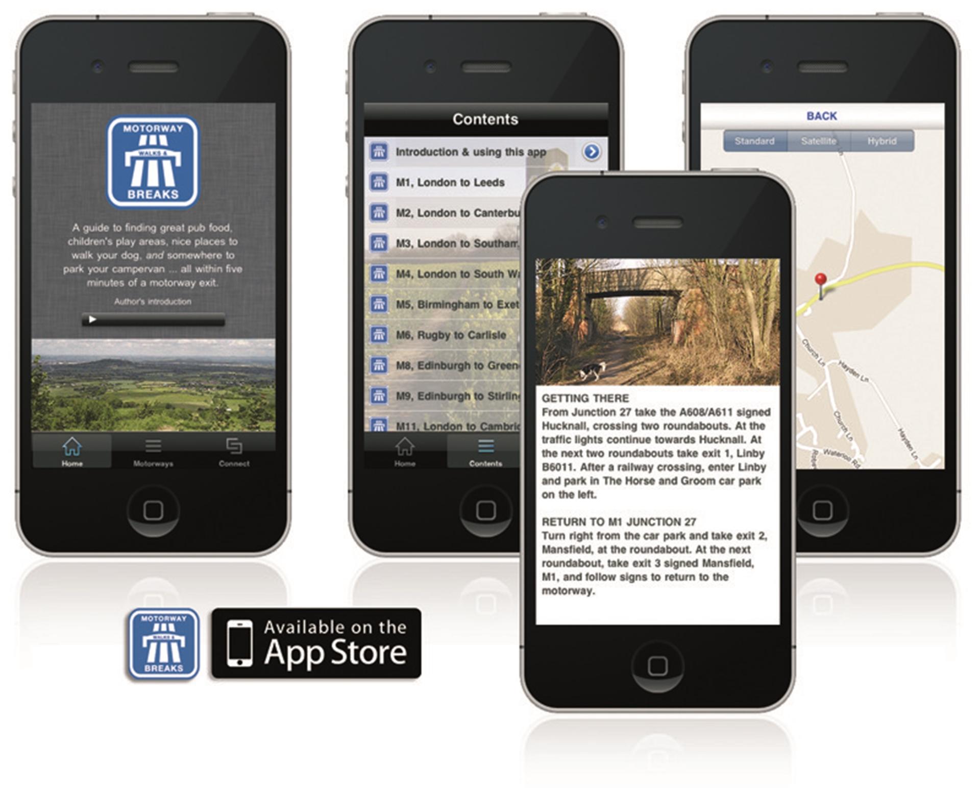 MOTORWAY WALKS AND BREAKS APP REVIEW COPIES NOW AVAILABLE