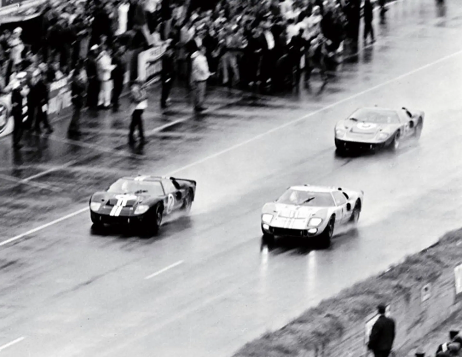 1966 Ford GT40s claim first, second and third place