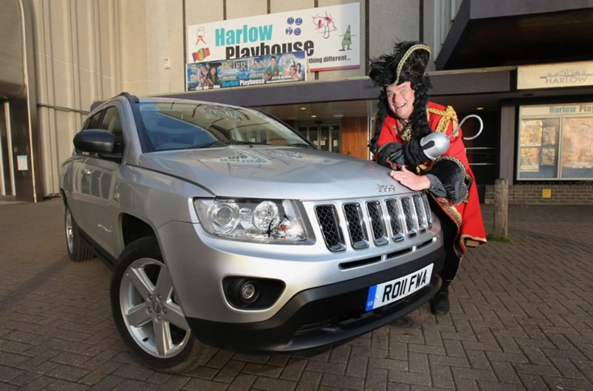 Chris Ellison (Captain Hook) takes delivery of new Jeep Compass