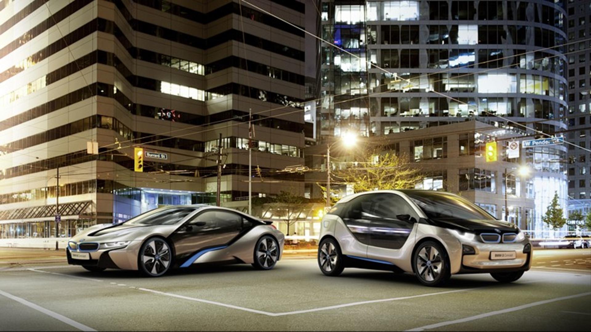 BMW i3 Concept and BMW i8 Concept at the North American International Auto Show
