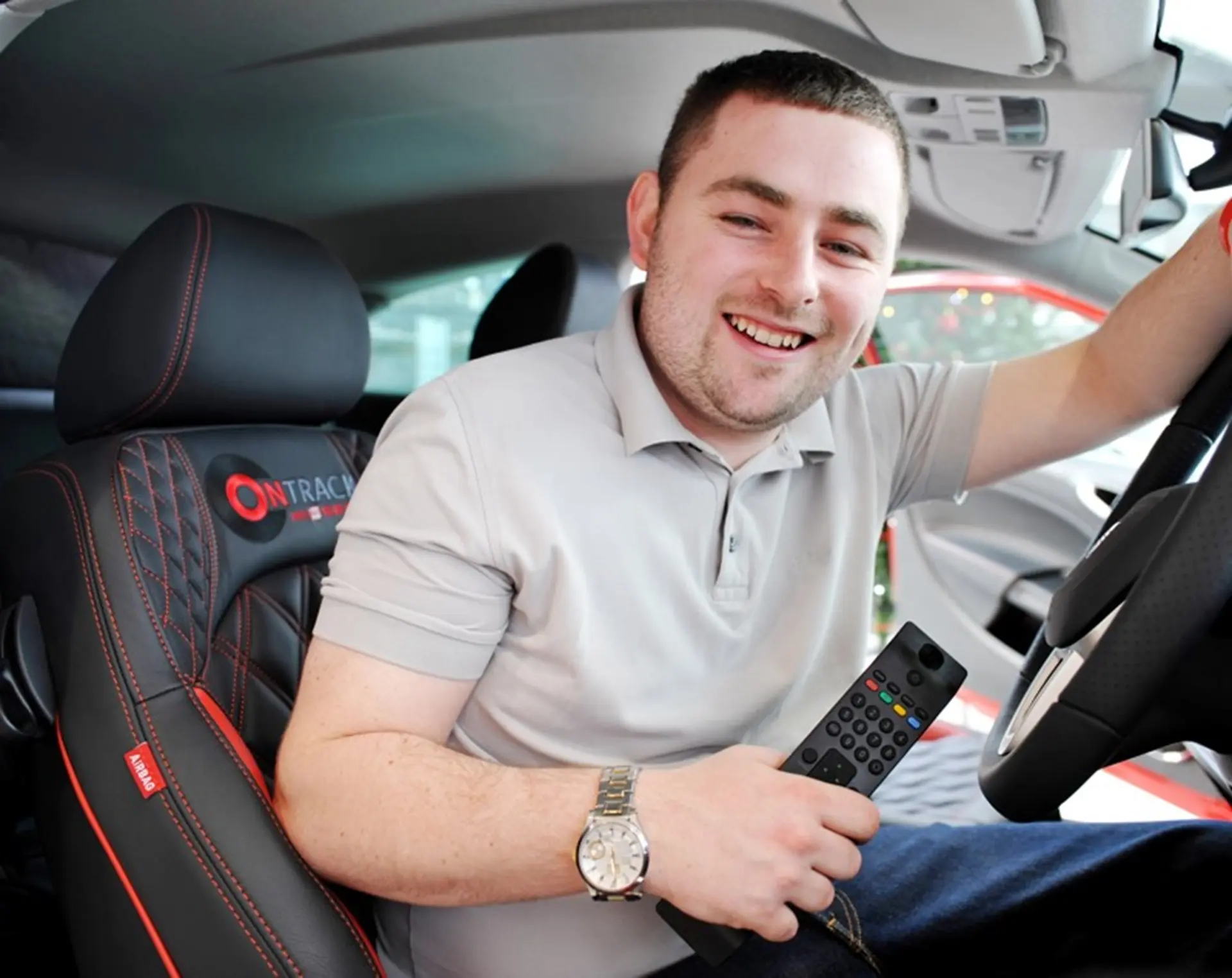 Daniel Davies with his bespoke SEAT Ibiza
