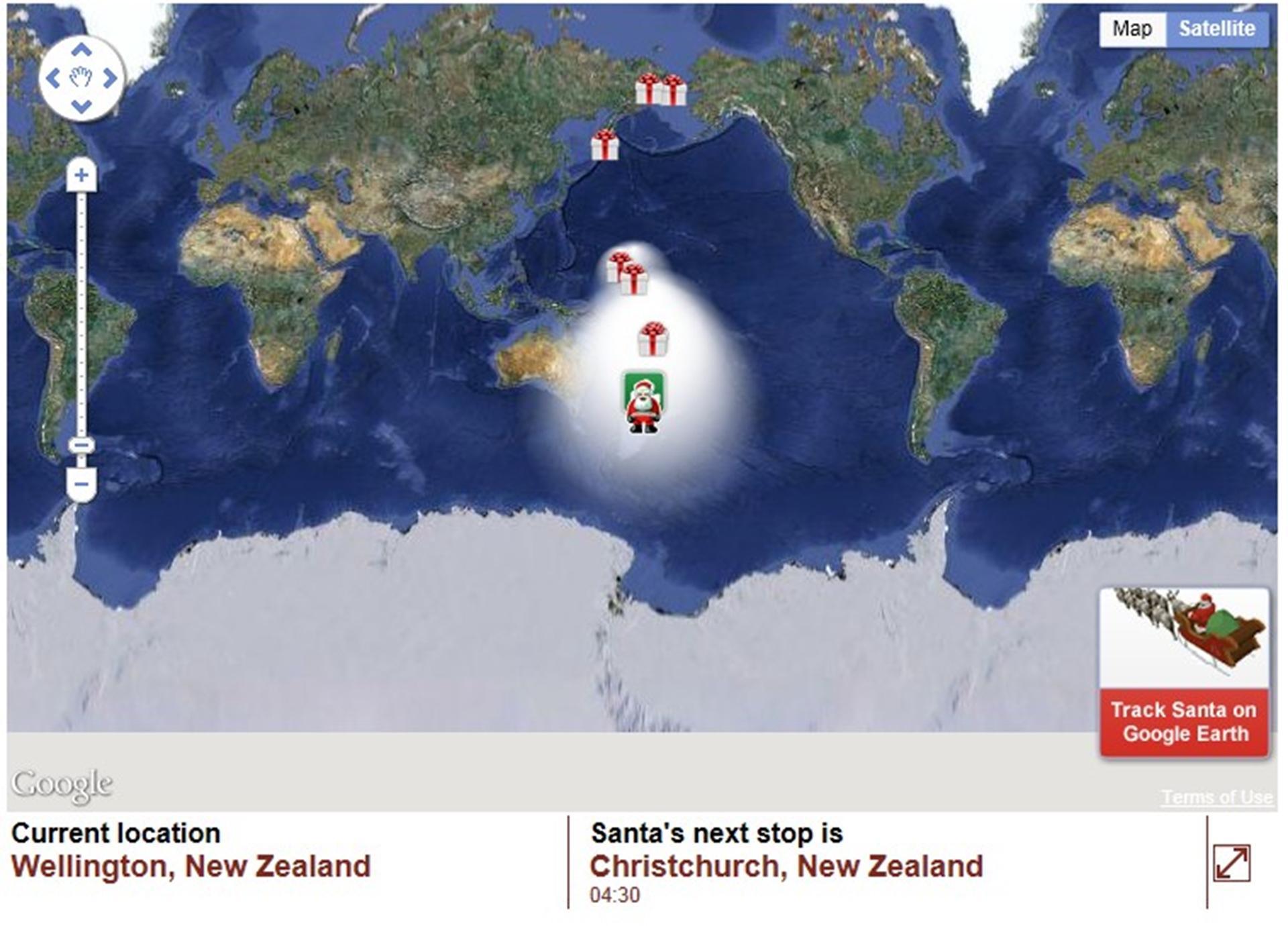 Christchuch New Zealand Santa Arrives