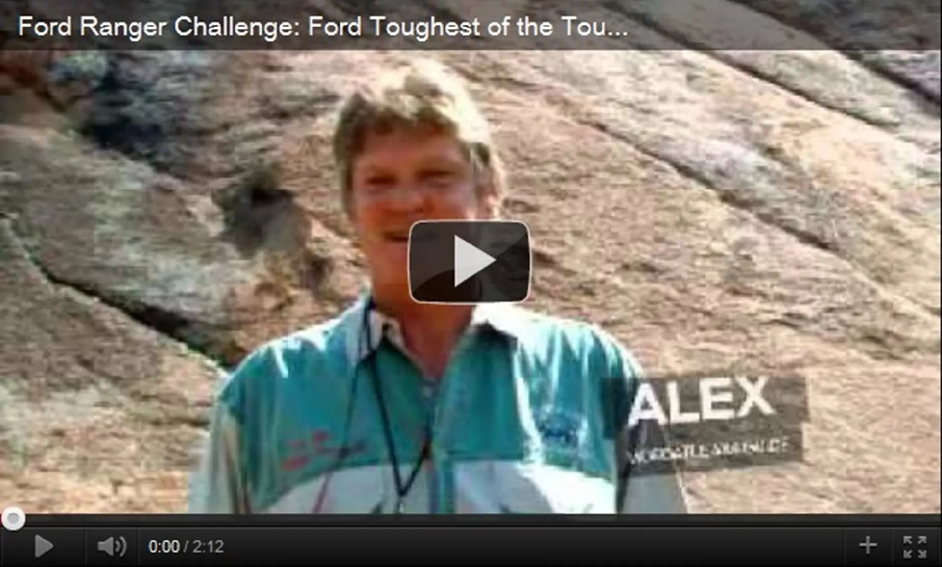 Ford Ranger Challenger Ford Ranger Challenge Video