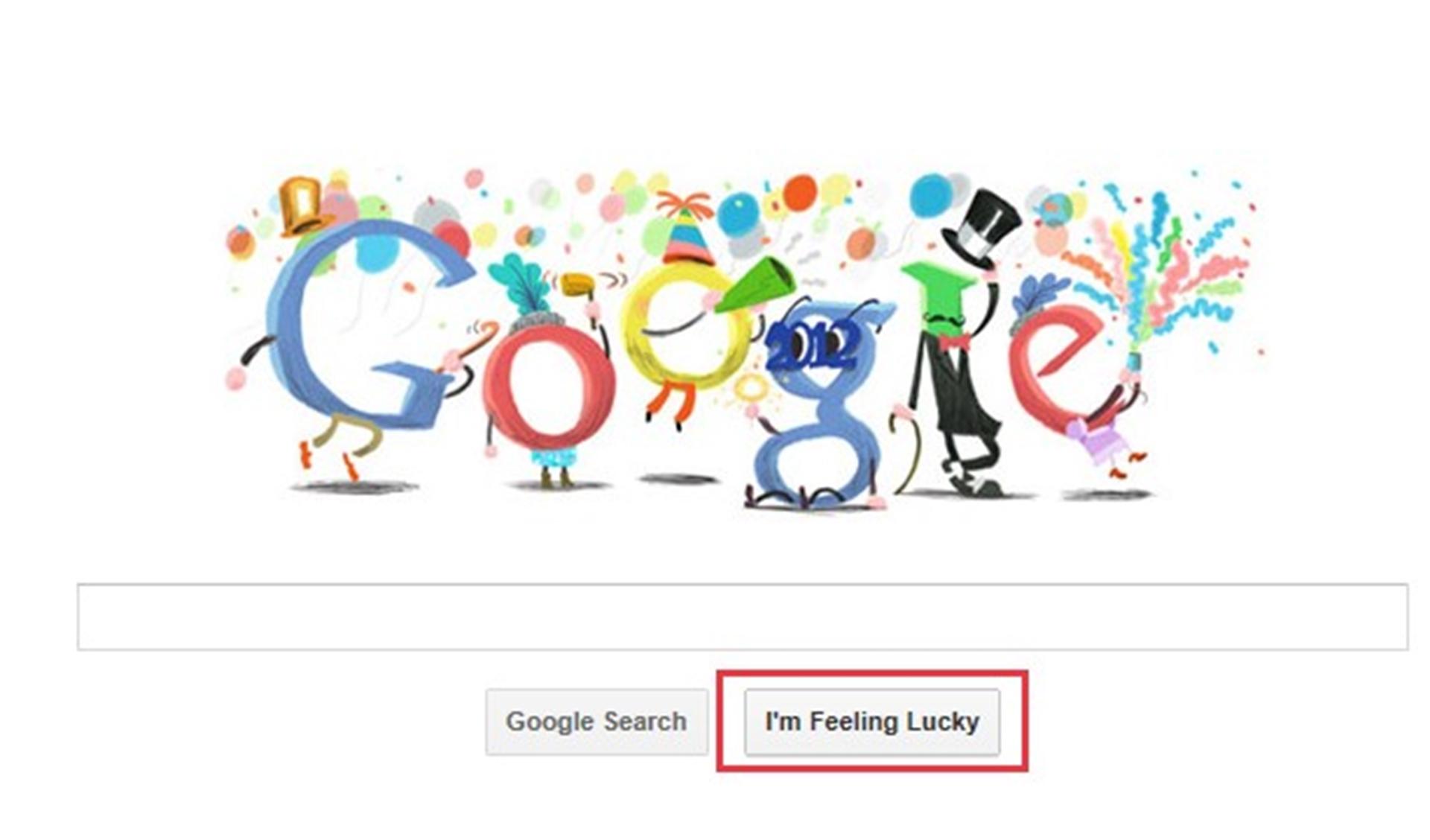 Happy New Year 2012 Images – Google take the Cake