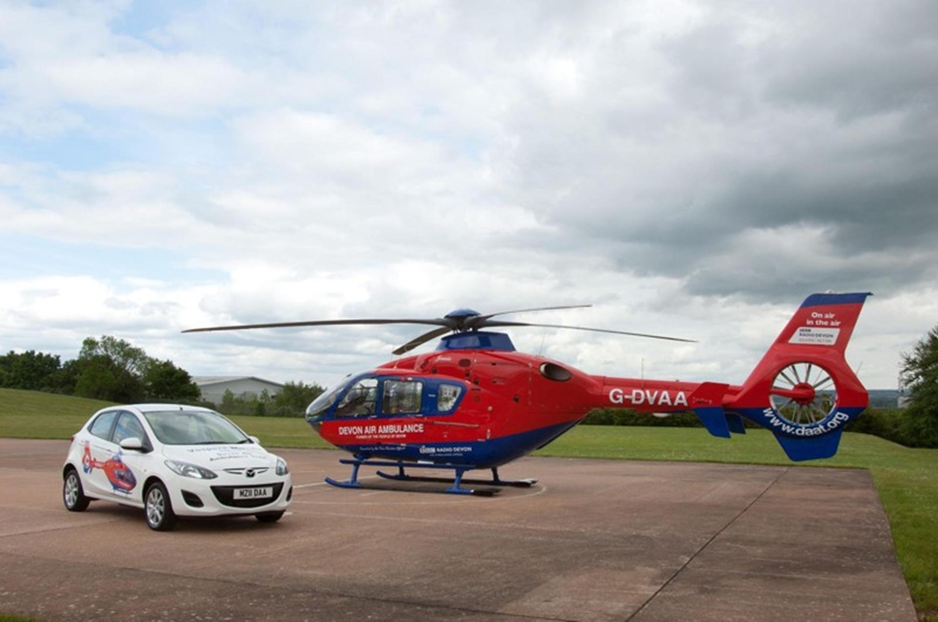 VOSPERS MAZDA RAISES £55,000 FOR DEVON AIR AMBULANCE