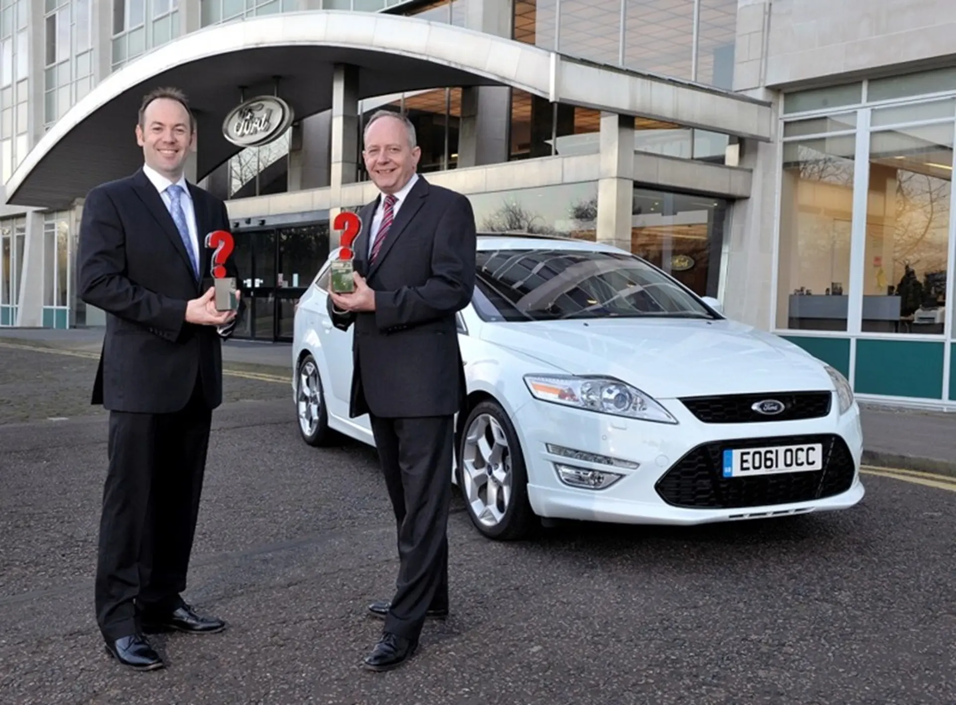 Andy Barratt and Anthony Ireson with the What Car? 2012 awards