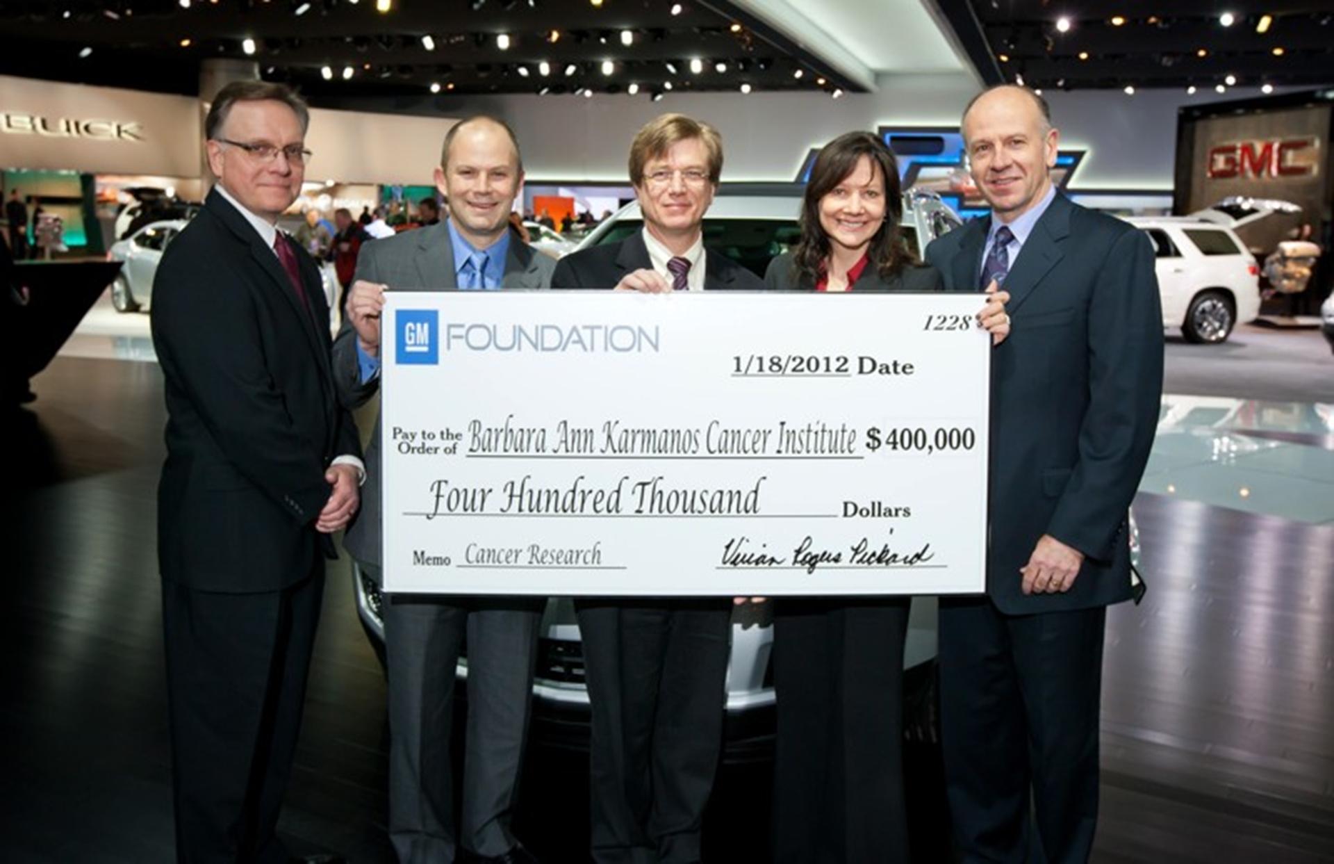 GM Foundation Donates $400,000 to Cancer Research