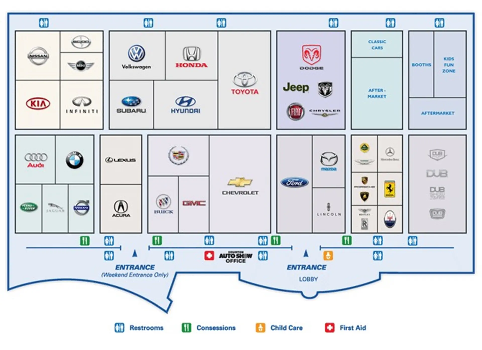 Houston Auto Show 2012 Floor Plan