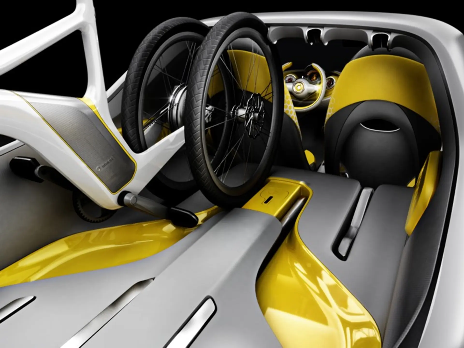Detroit Motor Show Smart Car Rear Inside View