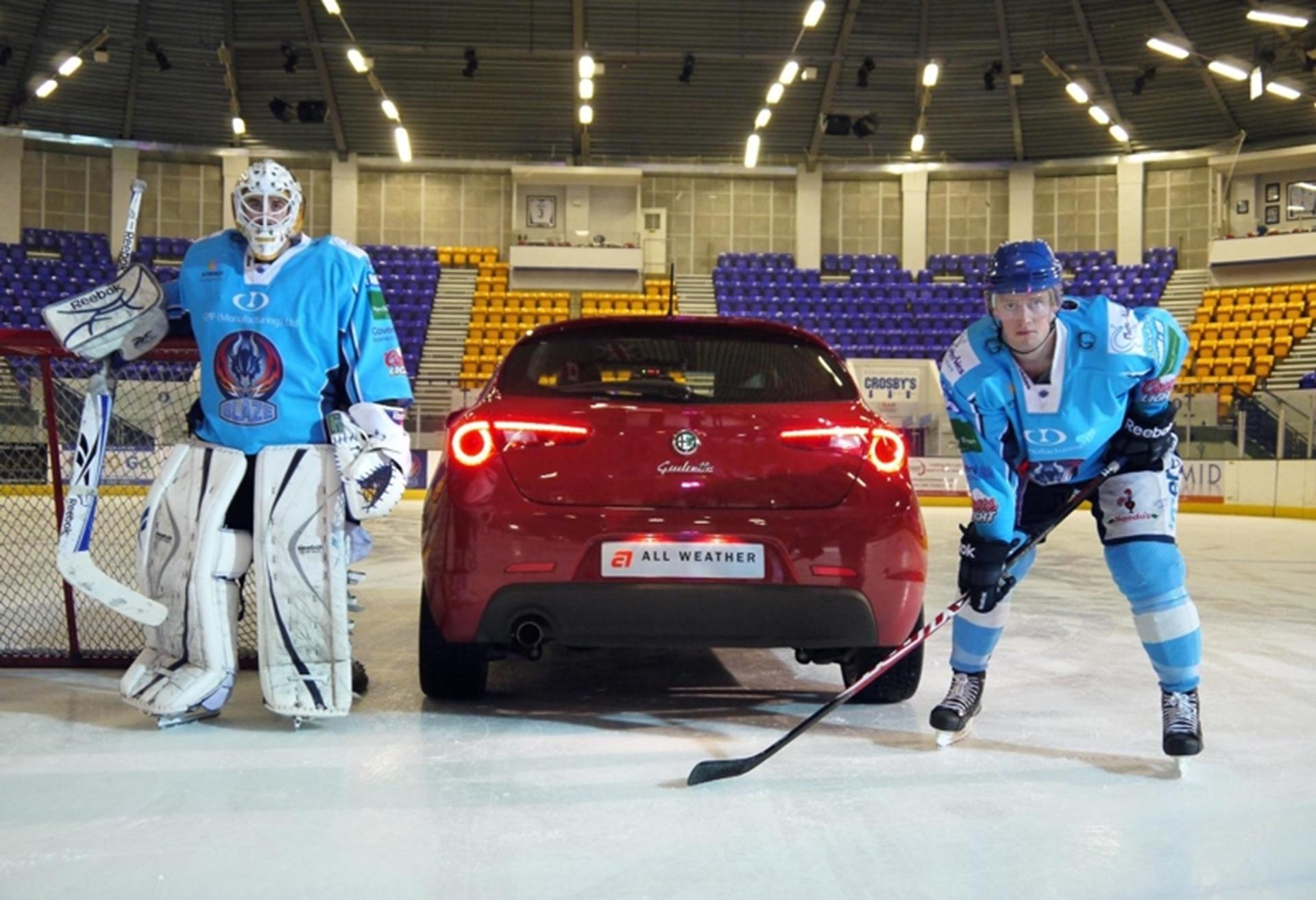 ALFA ROMEO IN ICE HOCKEY CHALLENGE