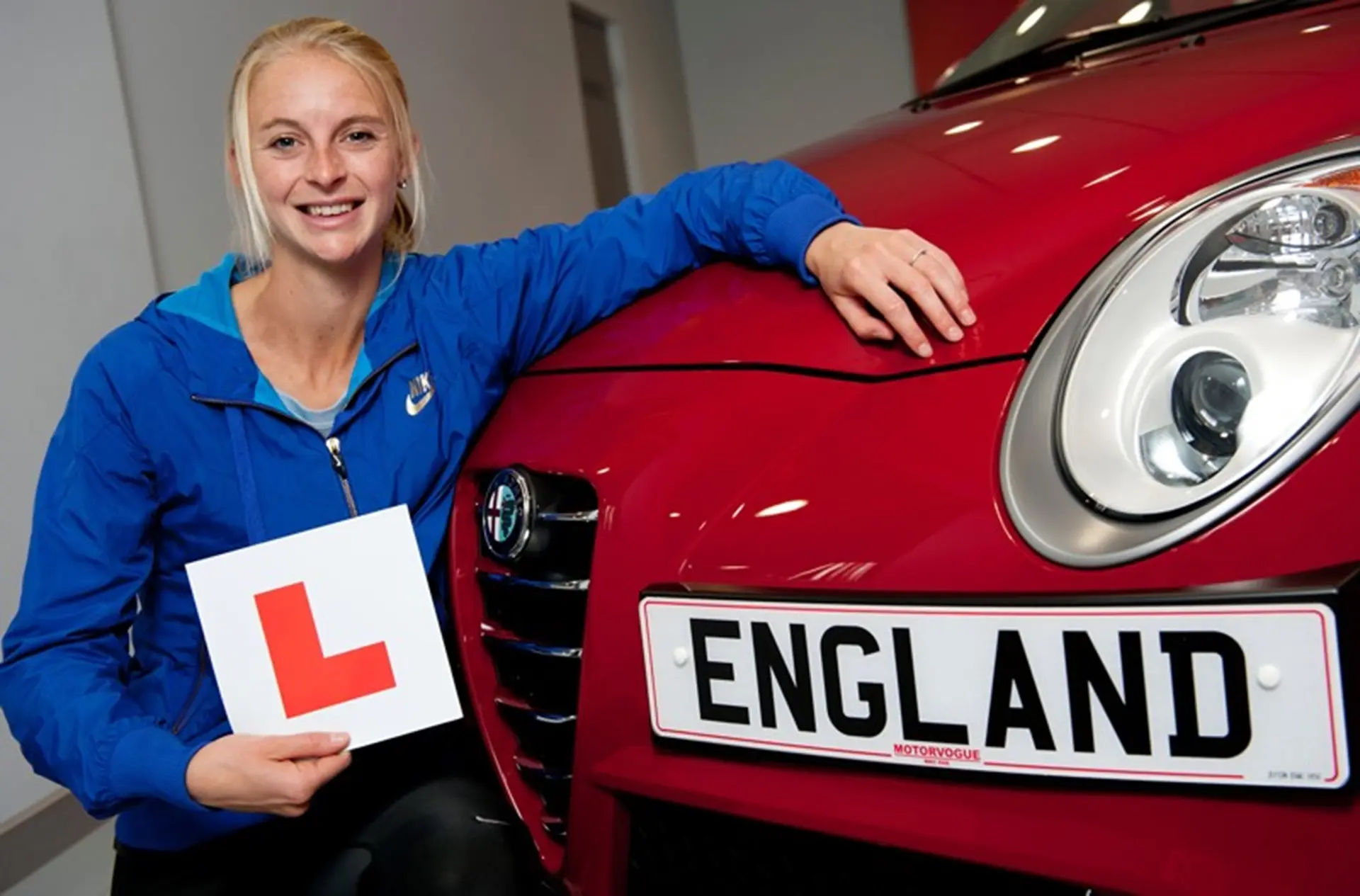 Alfa Romeo UK helps Hannah England learn how to drive