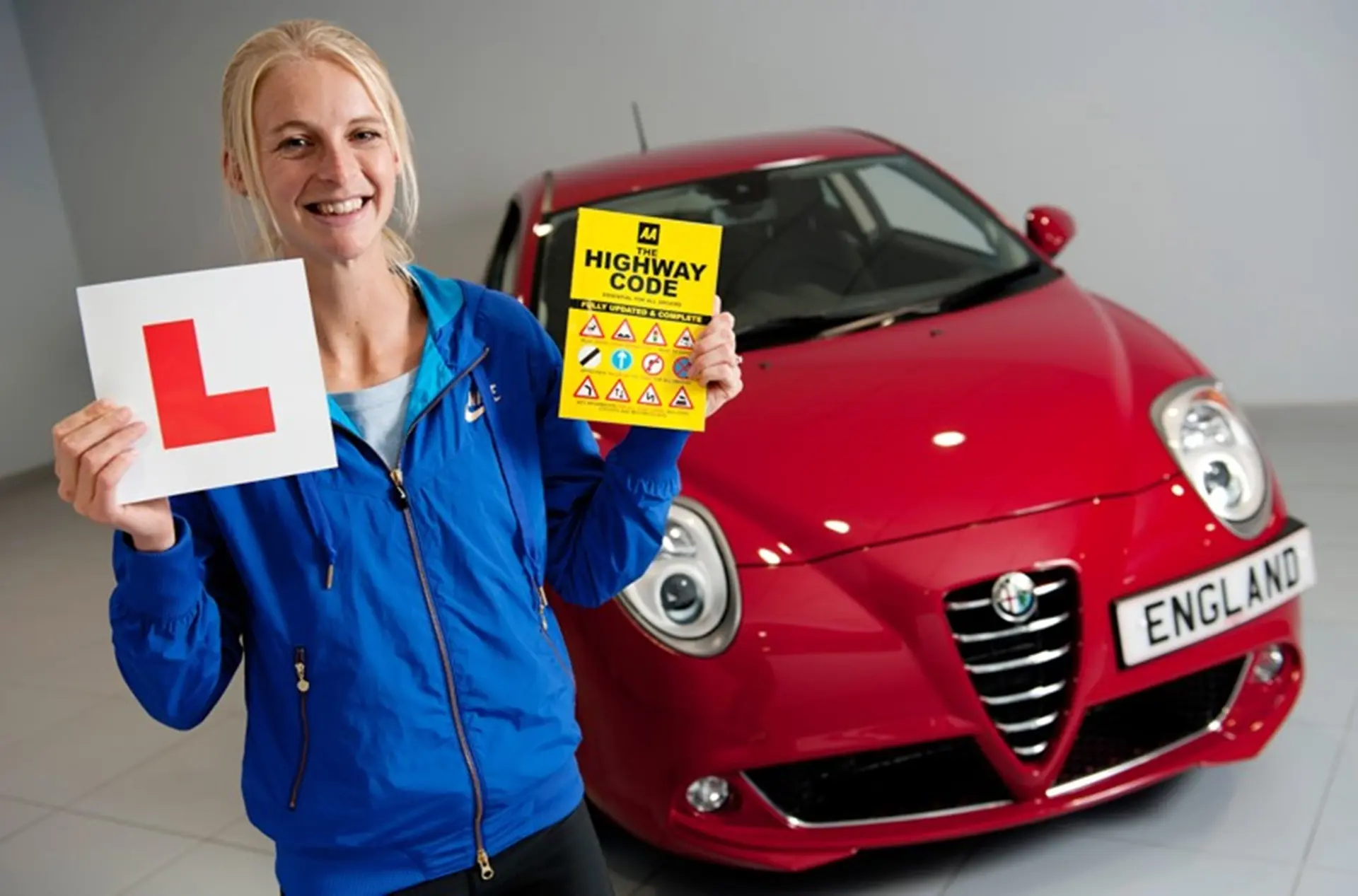 Alfa Romeo UK helps Hannah England learn how to drive