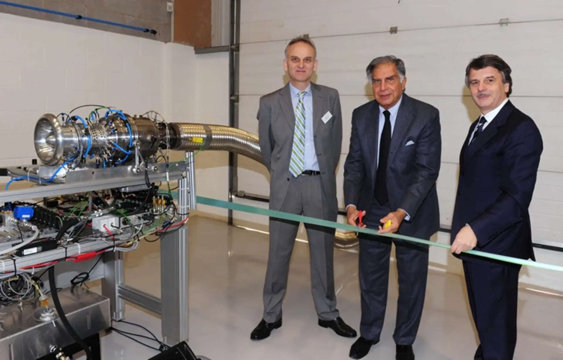 Mr Ratan Tata with Paul Barrett (left) and Dr Ralf Speth