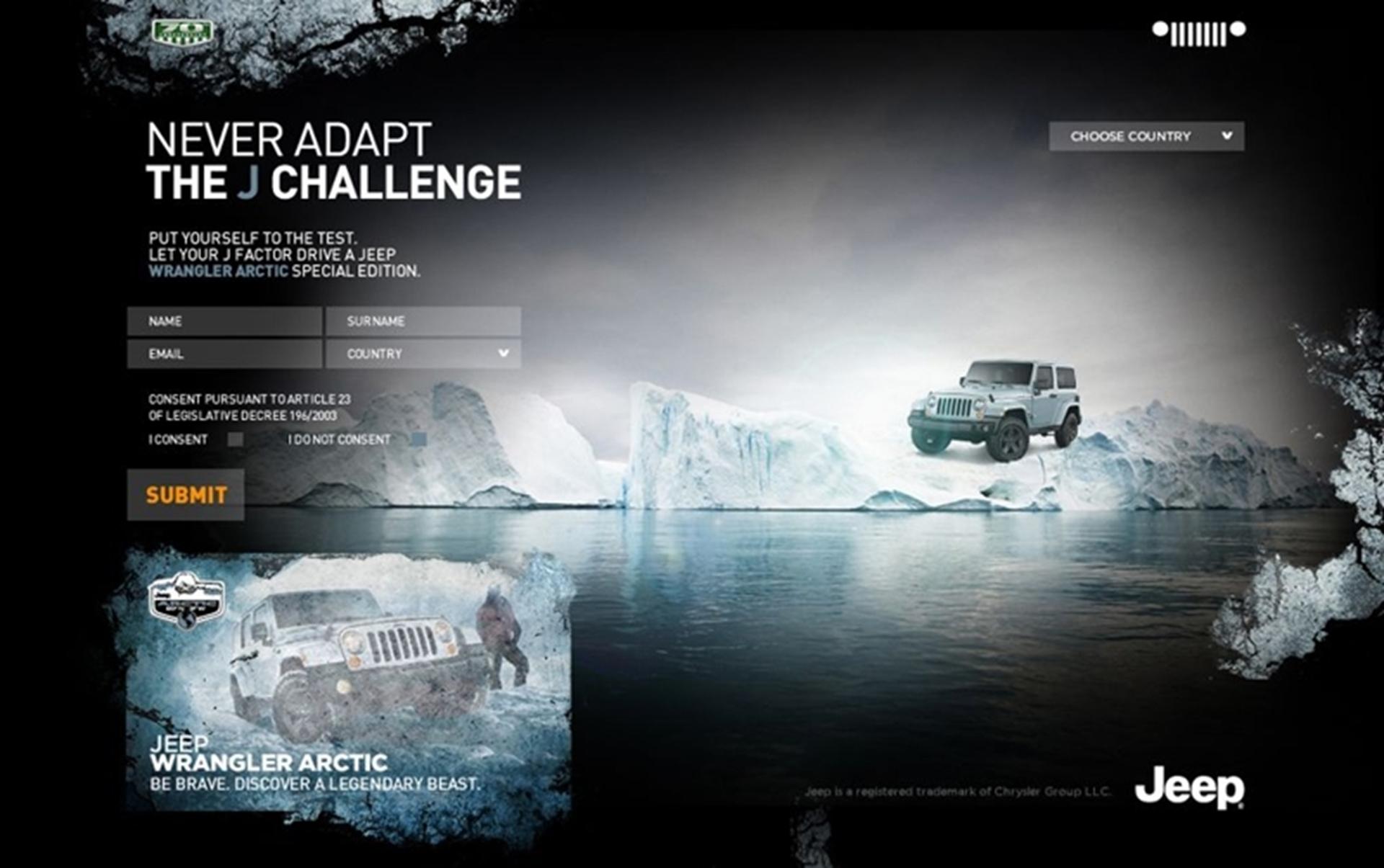 Jeep Challenge: online the first web contest in search of the Jeep legend