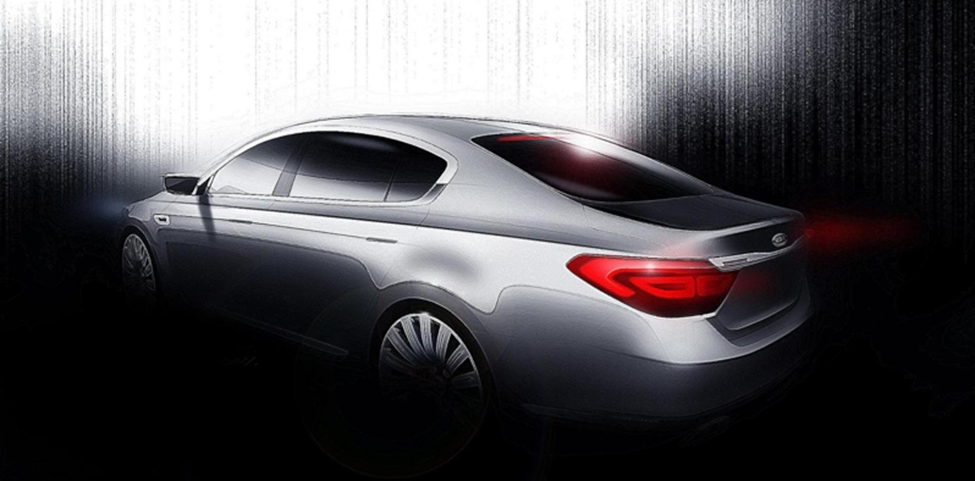 KIA REVEALS SKETCHES OF ALL-NEW FLAGSHIP SEDAN