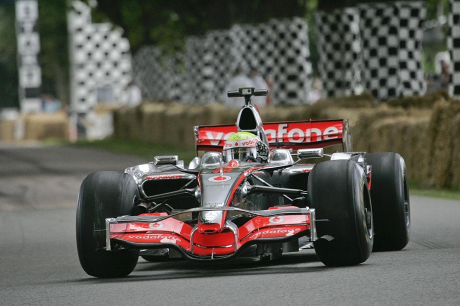 Vodafone Mclaren Mercedes Confirms Jenson Button and Lewis Hamilton in Action at the 2012 Goodwood Festival of Speed
