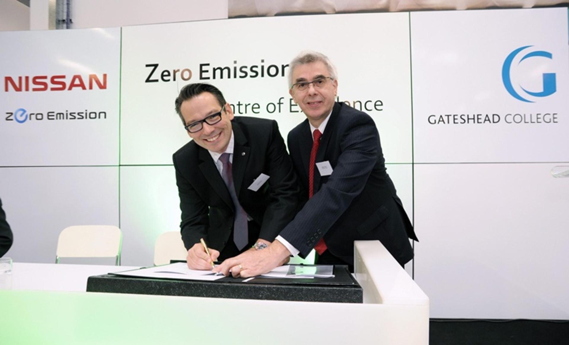 Nissan to develop zero emission centre of excellence with gateshead college