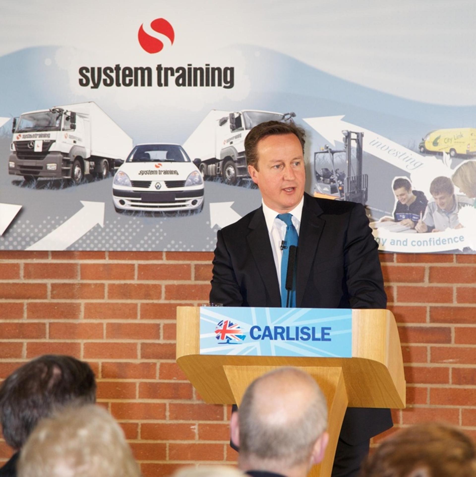 PRIME MINISTER VISITS SYSTEM TRAINING