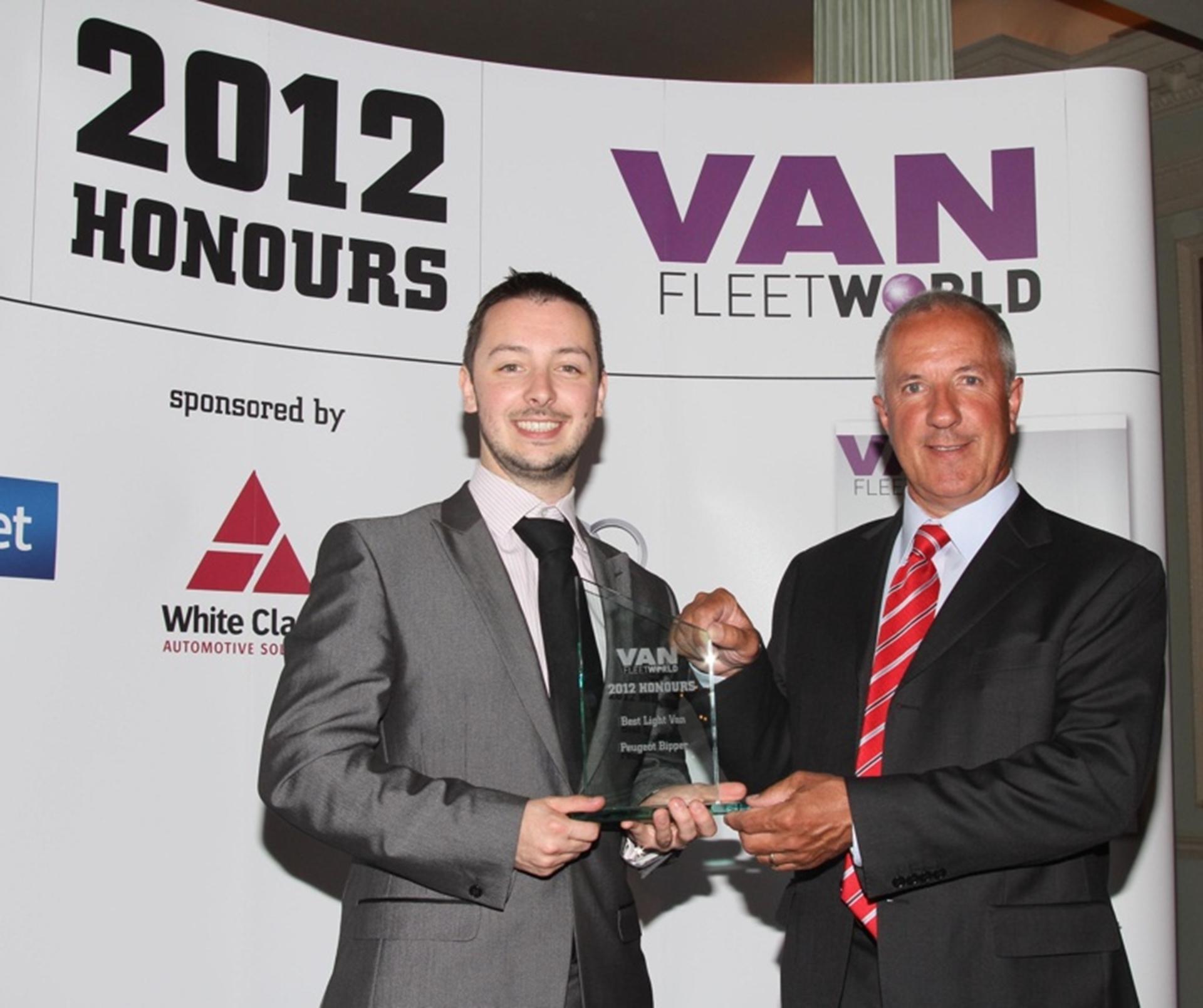 PEUGEOT BIPPER AWARDED AGAIN AS BEST LIGHT VAN AT 2012 VAN FLEET HONOURS