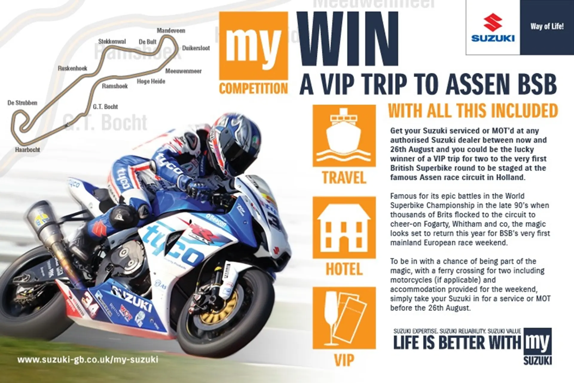 Win a VIP Trip Suzuki