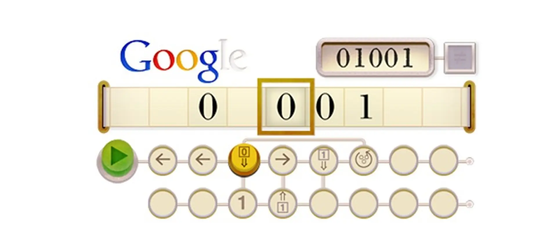 Alan Turing Google Doodle step 10