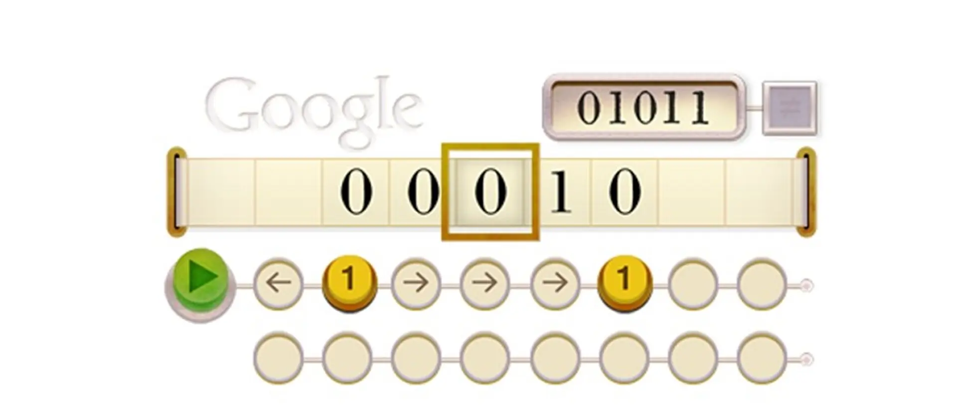 Alan Turing Google Doodle step 2