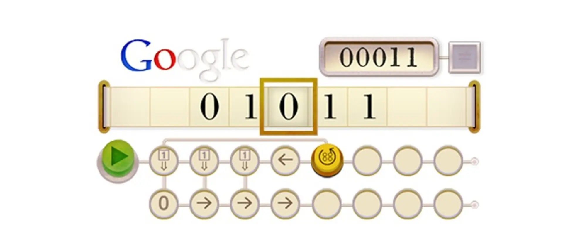 Alan Turing Google Doodle step 7