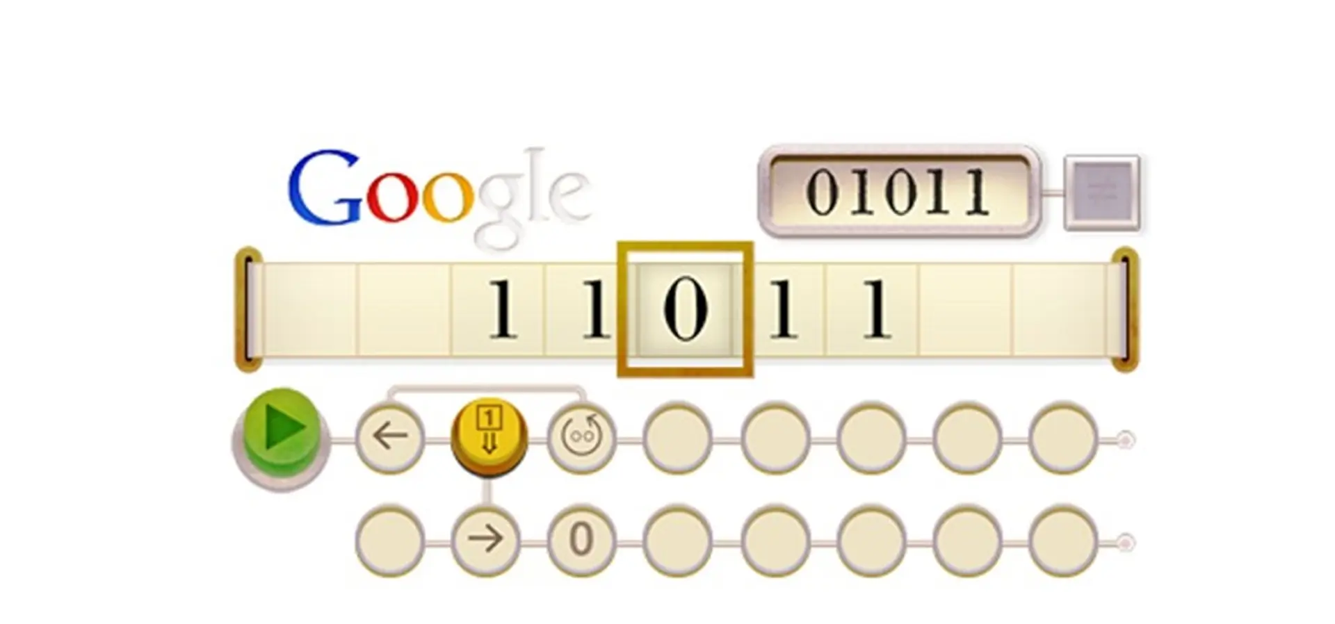 Alan Turing Google Doodle step 8