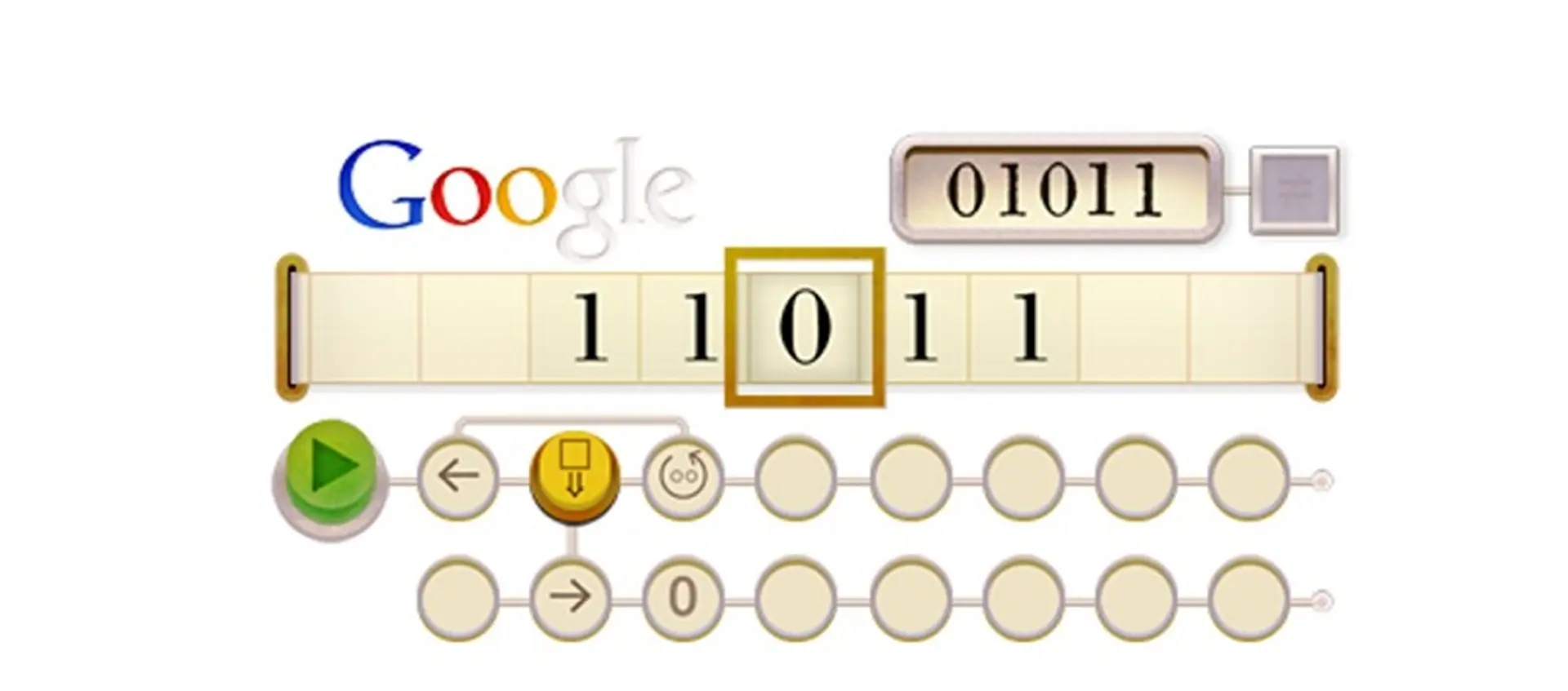 Alan Turing Google Doodle step 9