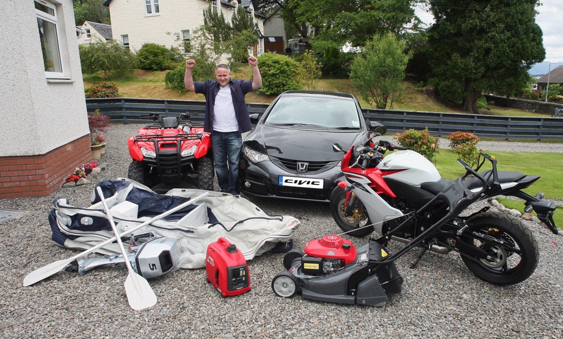 Lucky Winner Scoops £30k of Honda Goodies in Prize Draw
