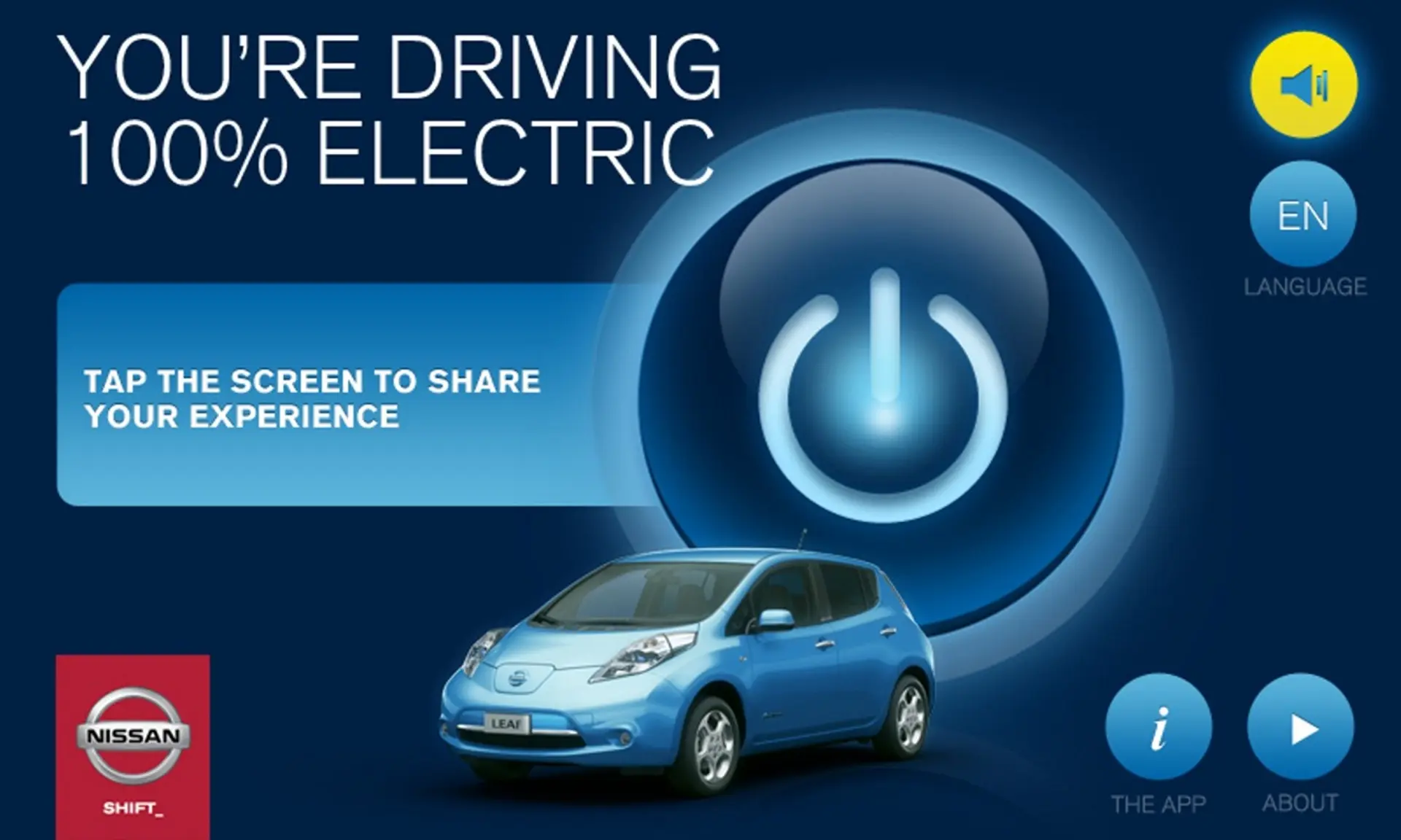 nissan leaf turn on