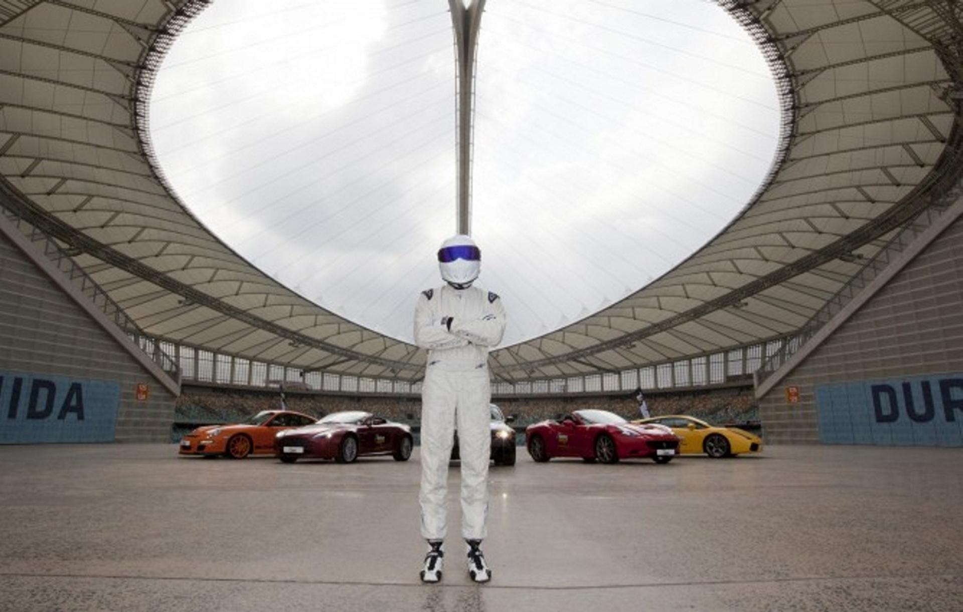 Top Gear’s mystery racing driver The Stig was in Durban on 30th May