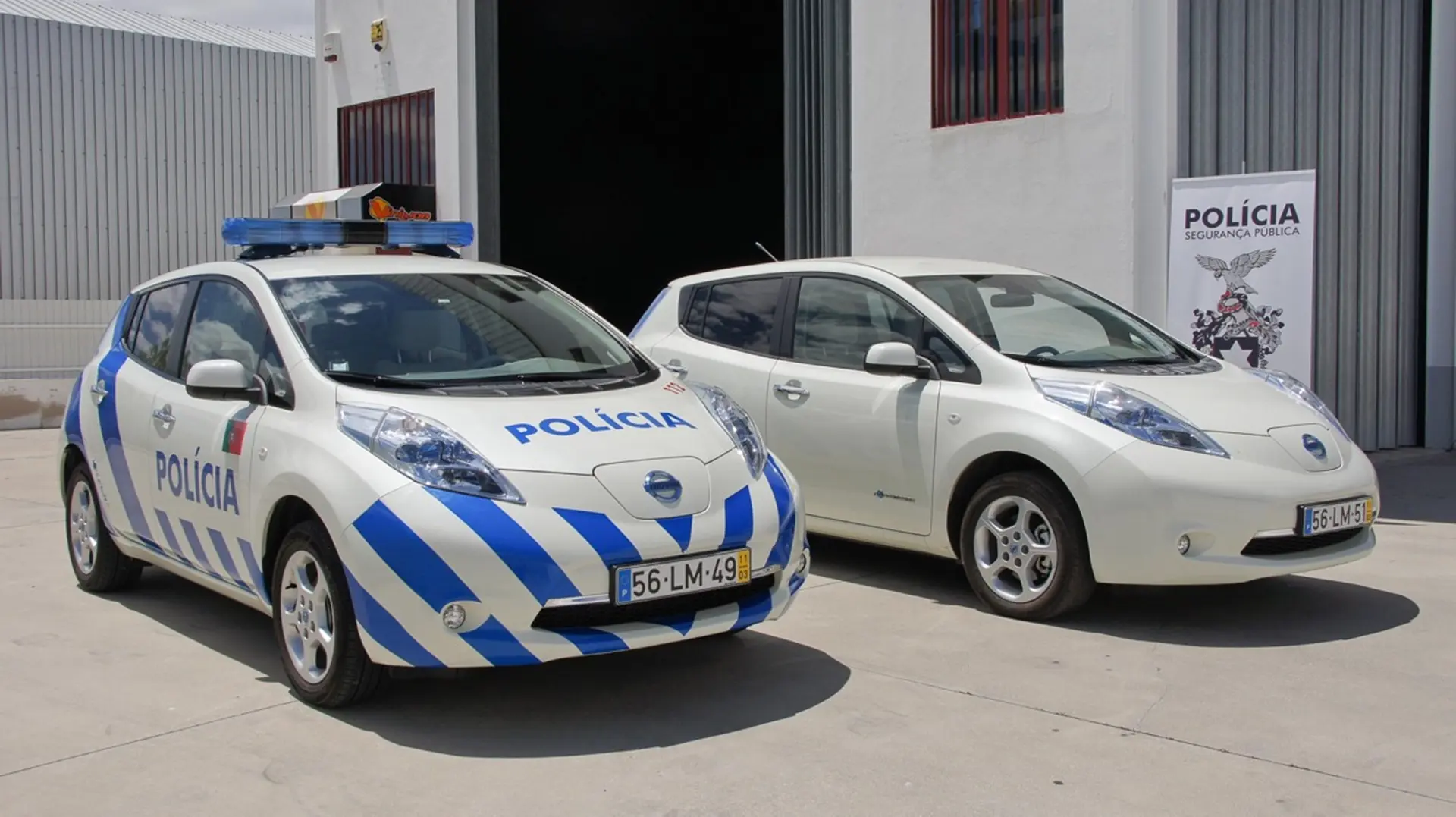 Nissan Leaf Police Car