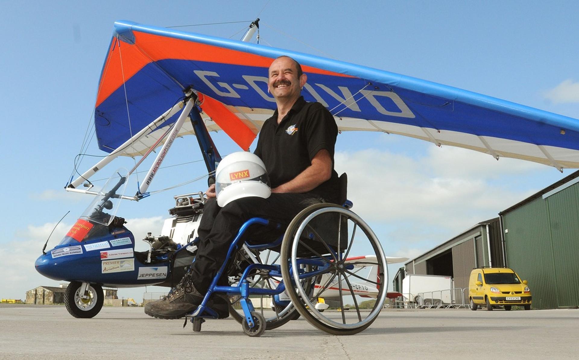SEGRAVE TROPHY AWARDED TO BRITISH PARAPLEGIC PILOT DAVE SYKES