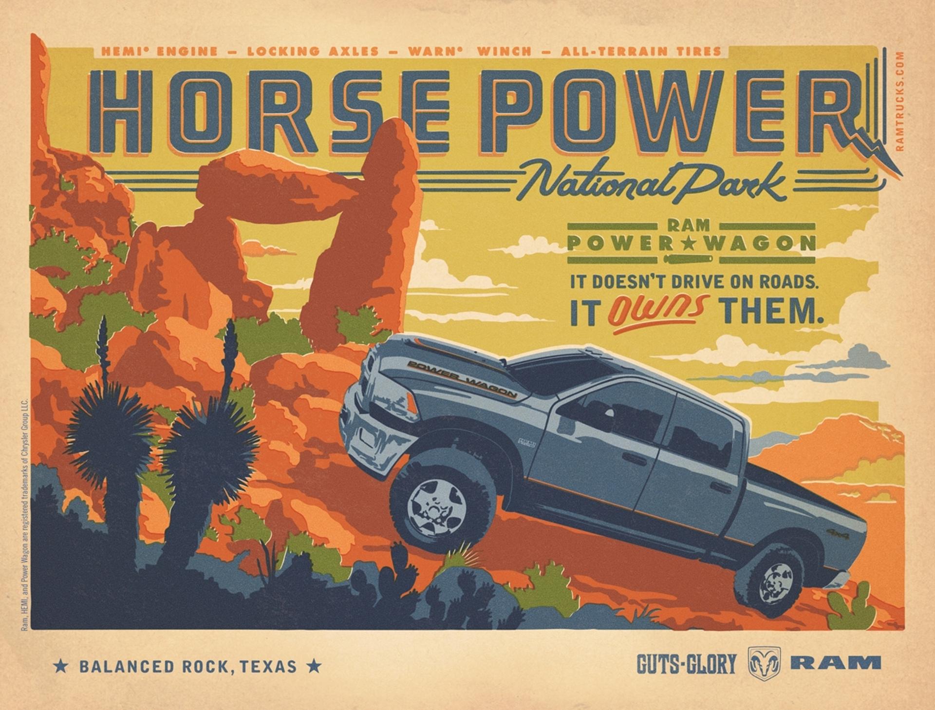 Ram Truck Brand Captures Beauty of Texas Landscape in Retro-inspired Print Ads Placed in Annual Hunting and Fishing Guide