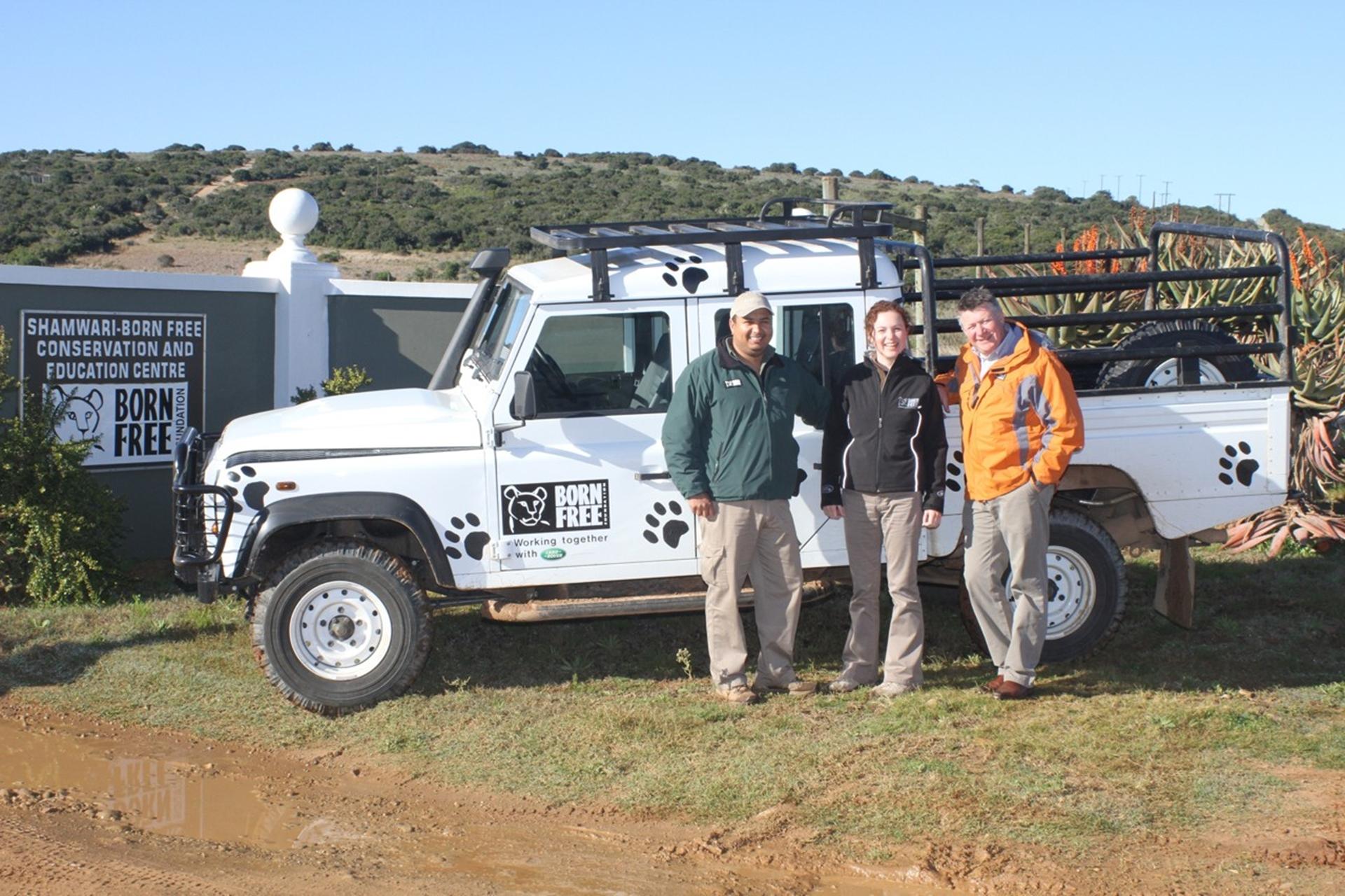 LAND ROVER SUPPORTS BORN FREE WITH DEFENDER 130