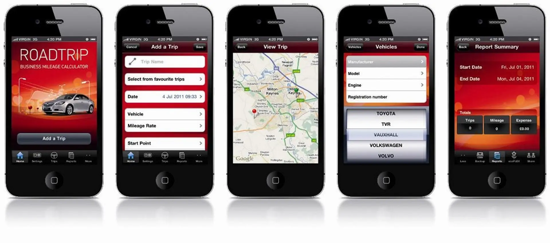 Vauxhall Roadtrip Application
