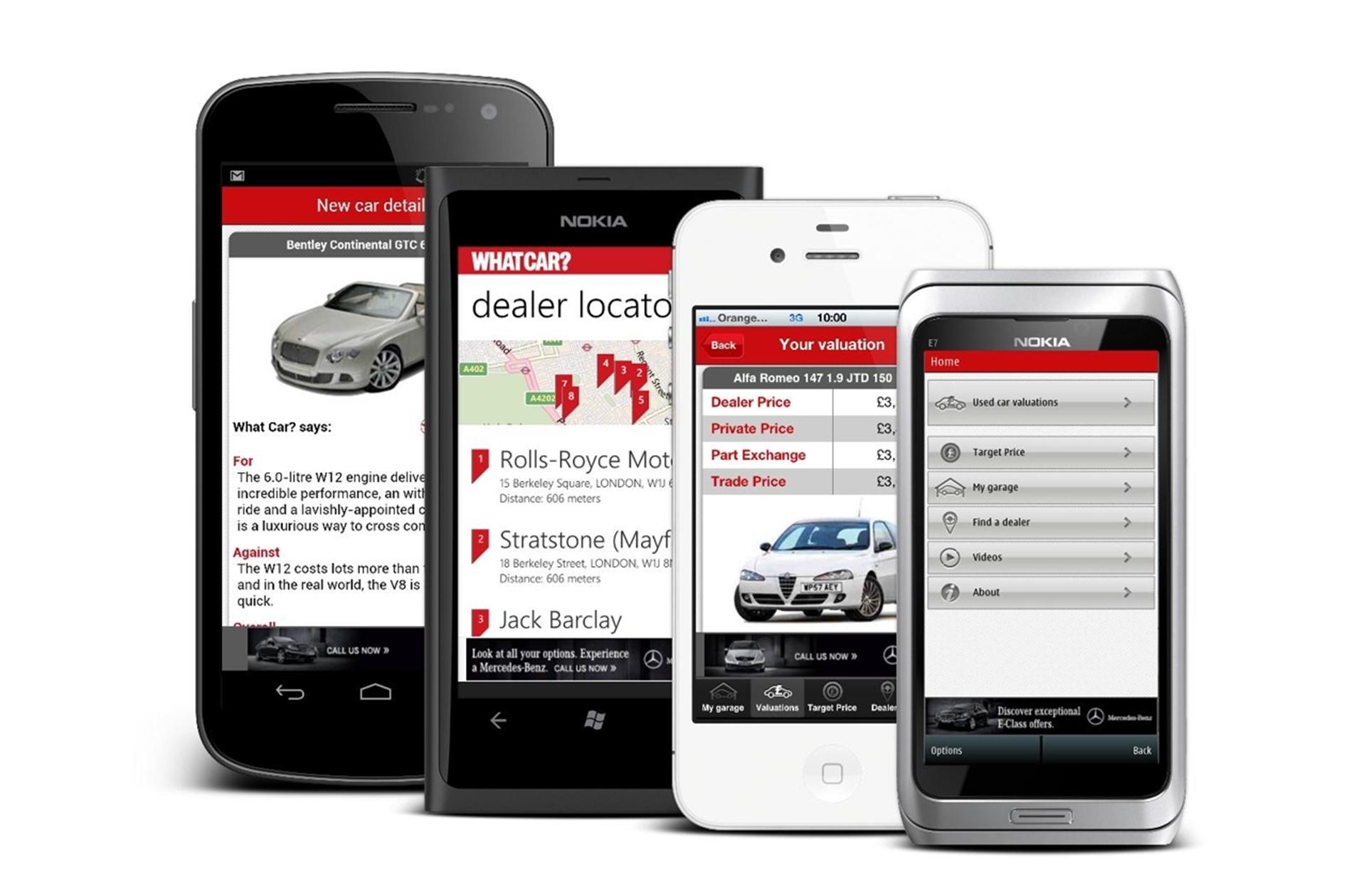 WHAT CAR? LAUNCHES THE UK’S FIRST FREE CAR VALUATION APP FOR iPHONE, ANDROID, NOKIA AND WINDOWS PHONES