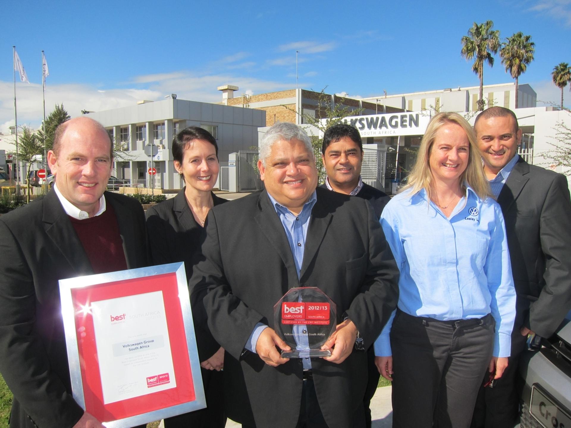 Volkswagen Group South Africa recognised for its outstanding employee offerings